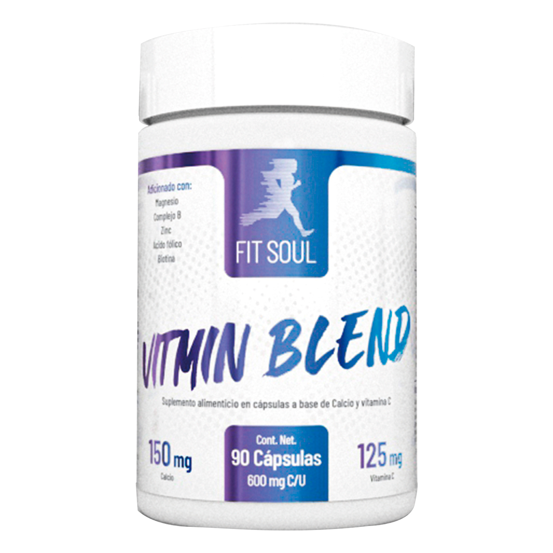 Fit Soul Vitmin Blend Multivitaminas Vitaminas 90 cápsulas Impulso Inmunológico