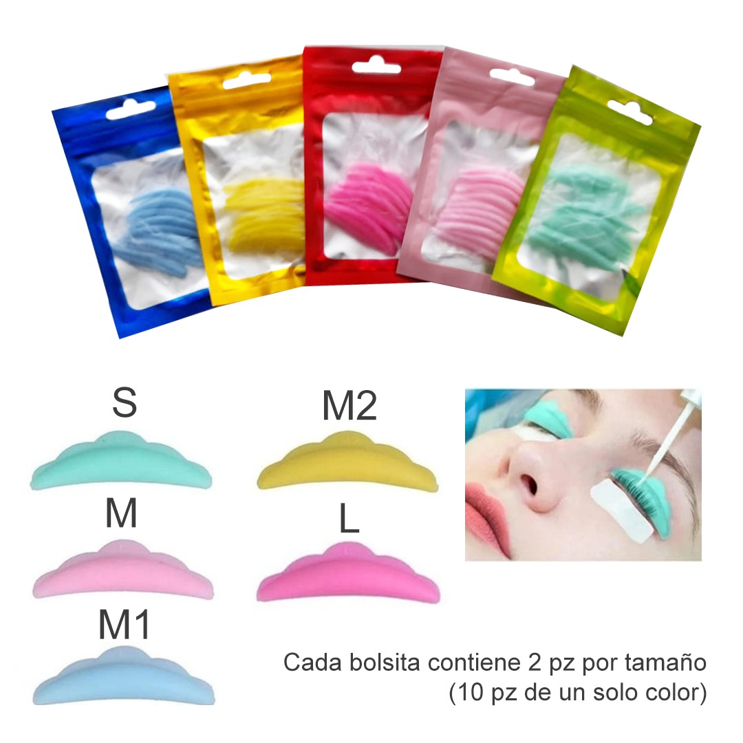5 Pares De Pads Para Lifting De Silicona Extensión Pestañas
