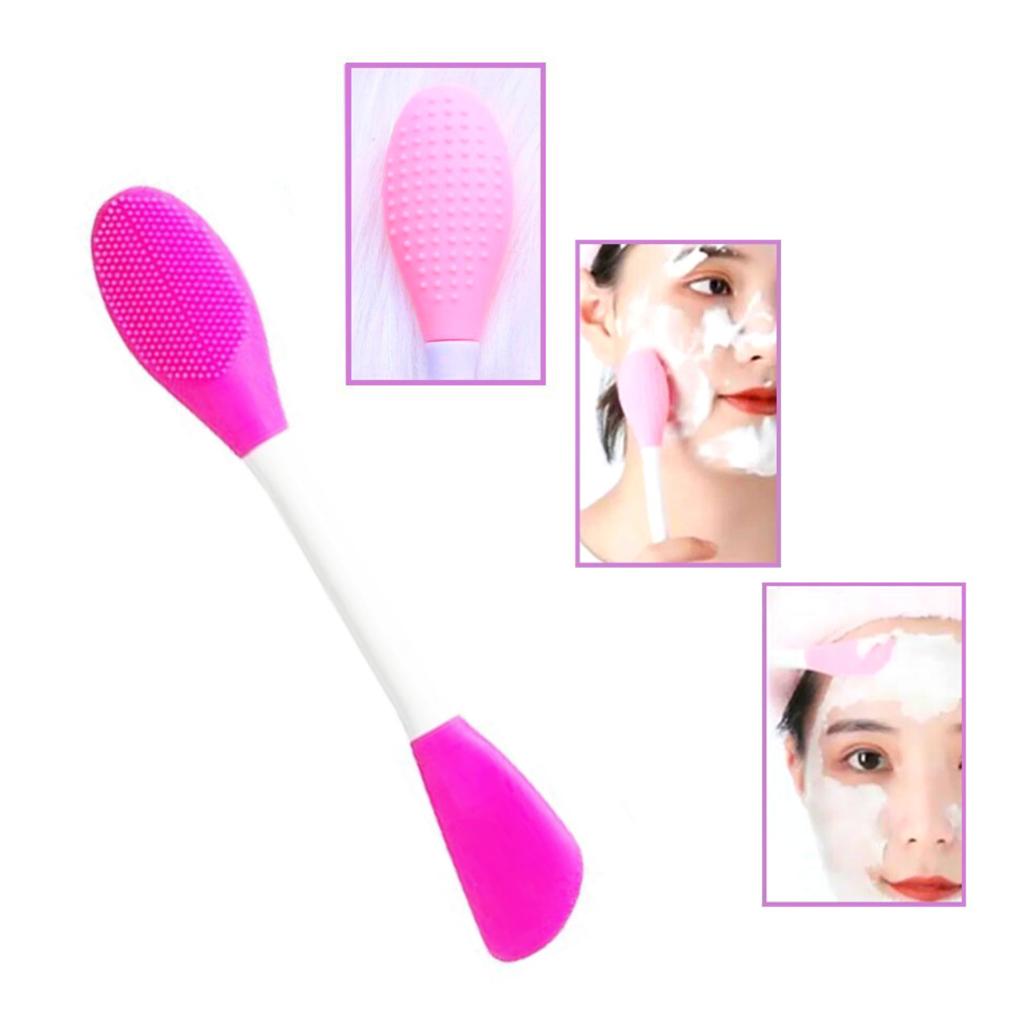 Cepillo Exfoliante Facial Con Espátula Para Mascarillas