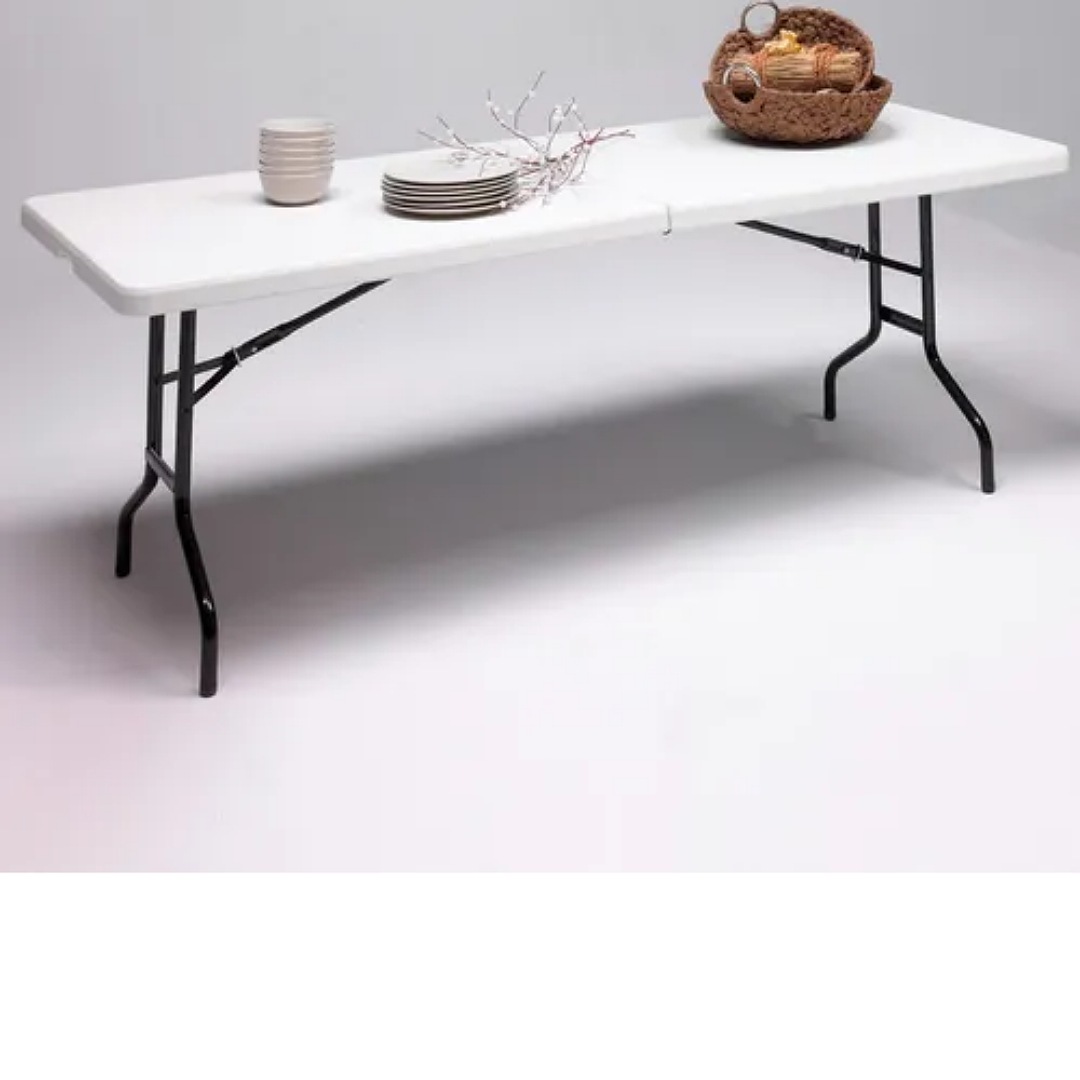 Mesa Plegable Portafolio Plastico 1.80m Resistente Stay Elit