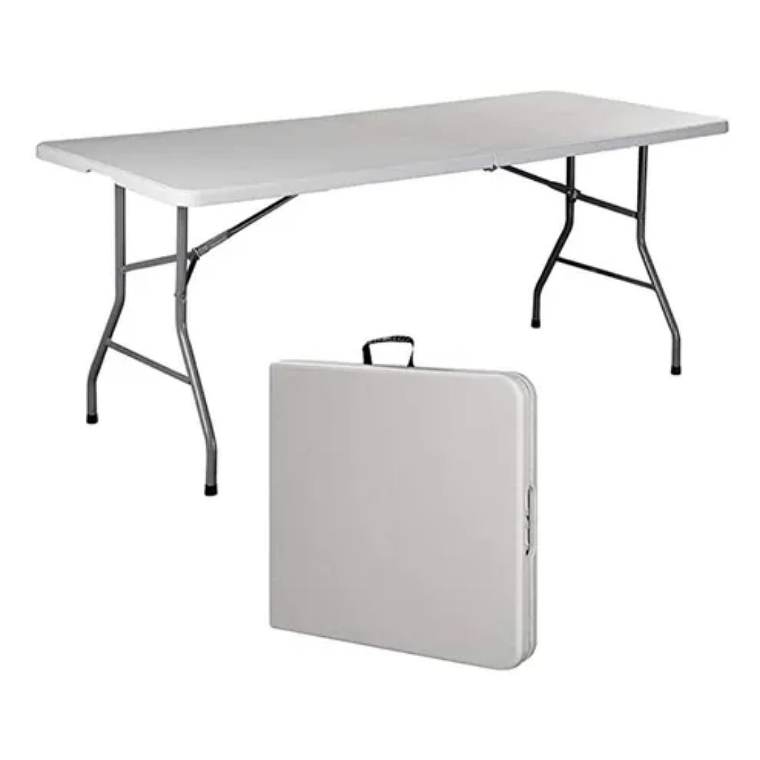 Mesa Plegable Portafolio Plastico 1.80m Resistente Stay Elit