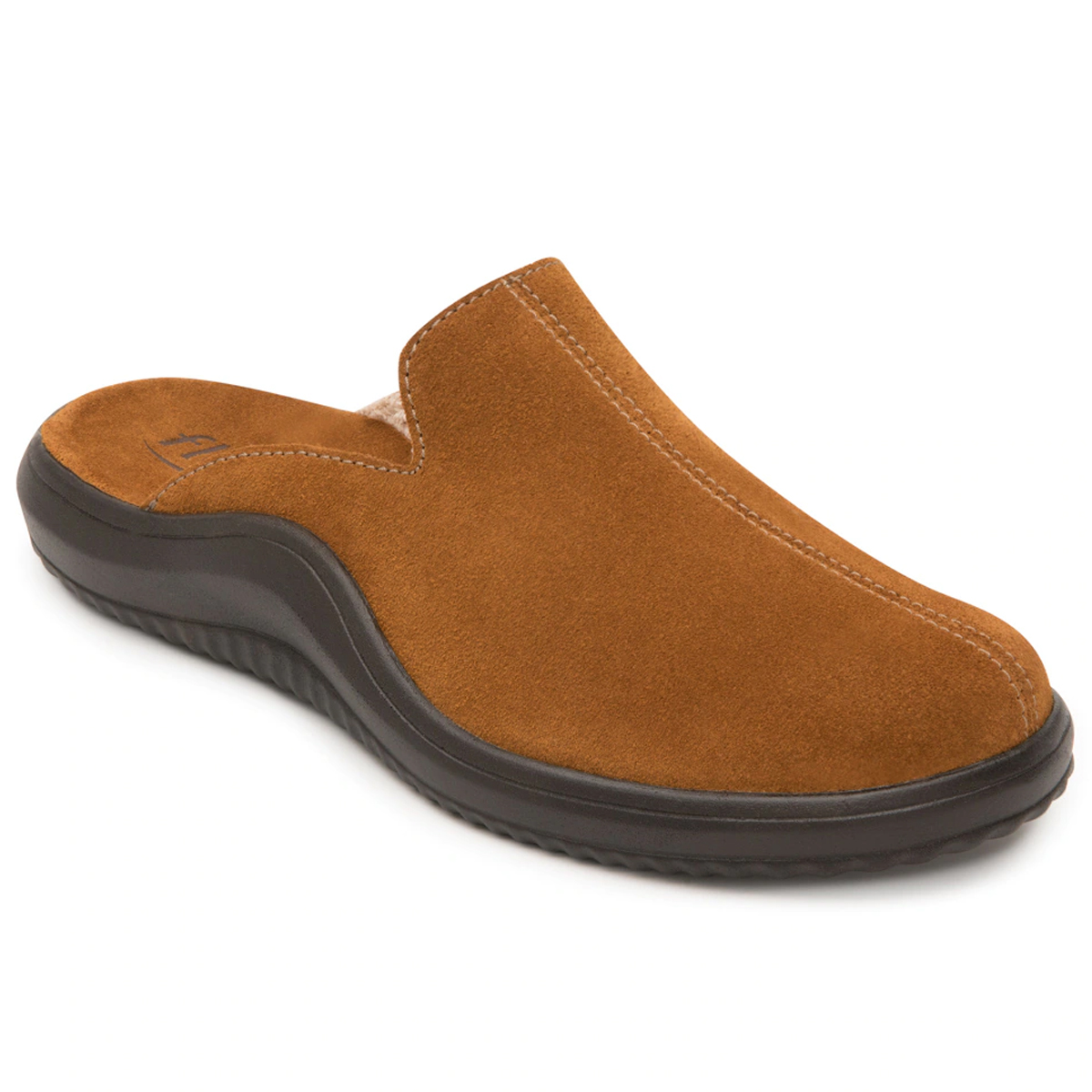 Zapato De Descanso Tipo Mule Zuecos Flexi Hombre  408004 Ocre Gamuza Original
