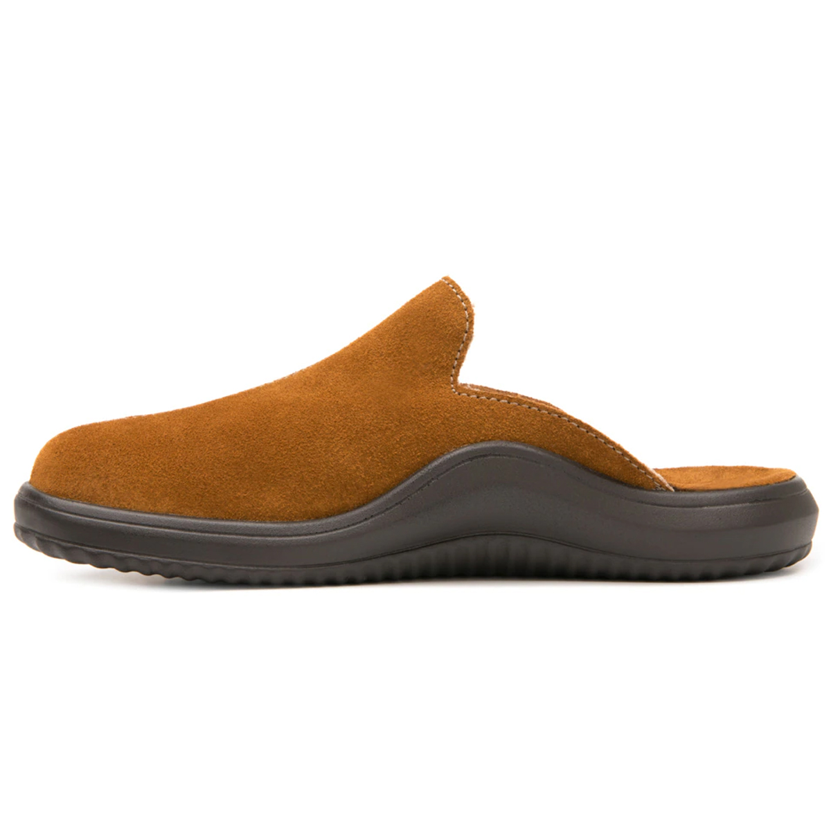 Zapato De Descanso Tipo Mule Zuecos Flexi Hombre  408004 Ocre Gamuza Original