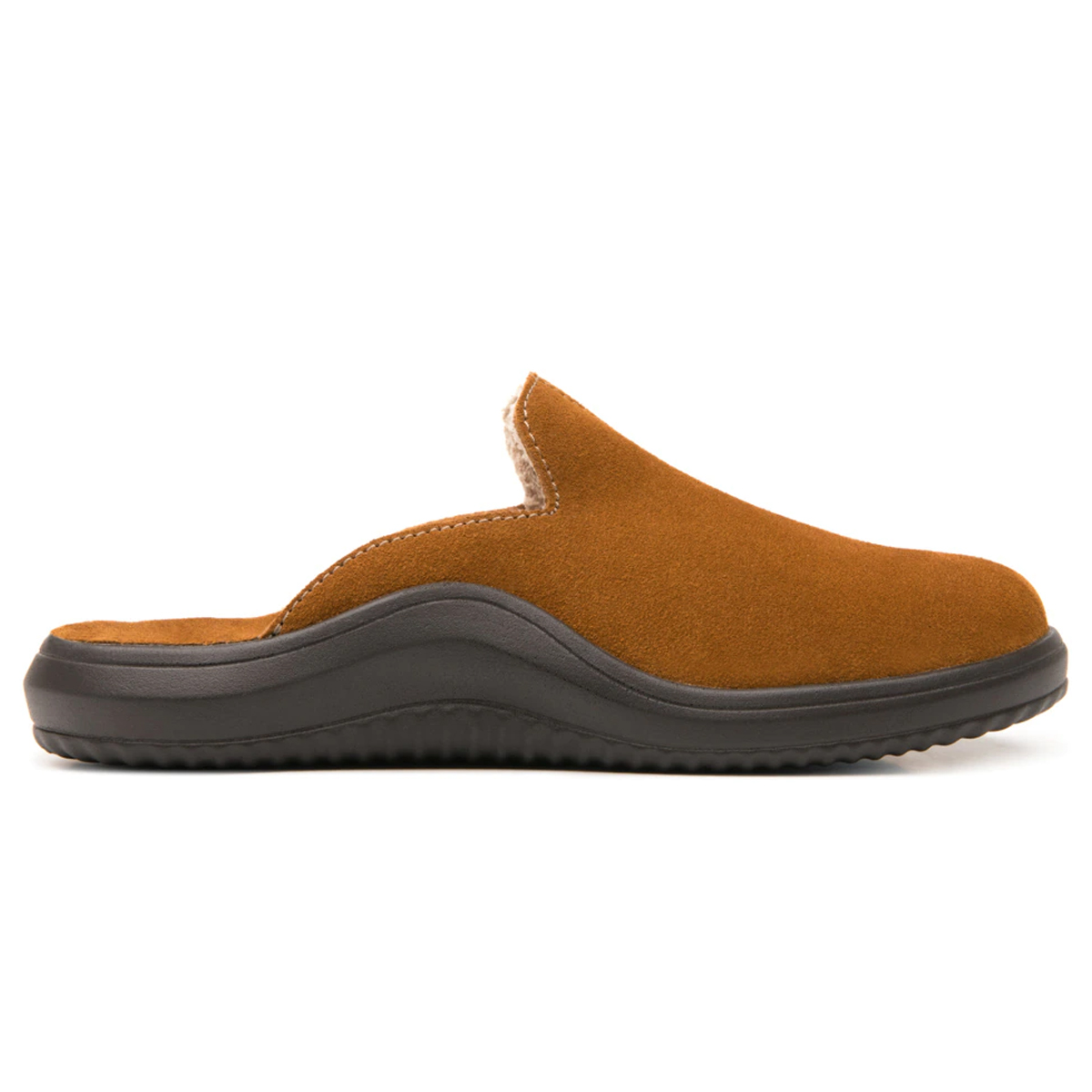 Zapato De Descanso Tipo Mule Zuecos Flexi Hombre  408004 Ocre Gamuza Original