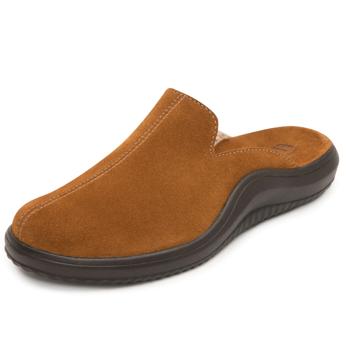Zapato De Descanso Tipo Mule Zuecos Flexi Hombre  408004 Ocre Gamuza Original