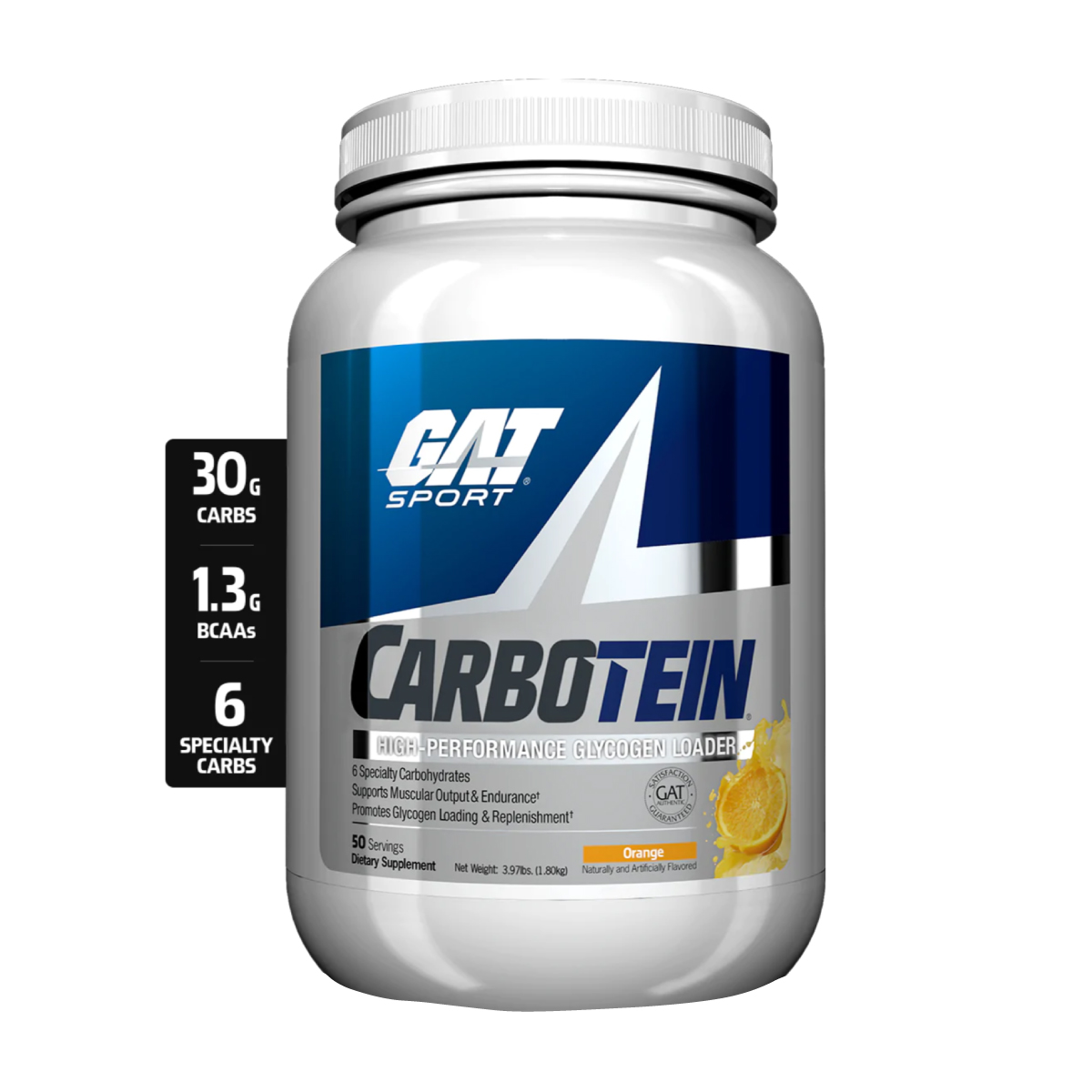 Gat Carbotein 1.8kg 50 Serv. - Naranja
