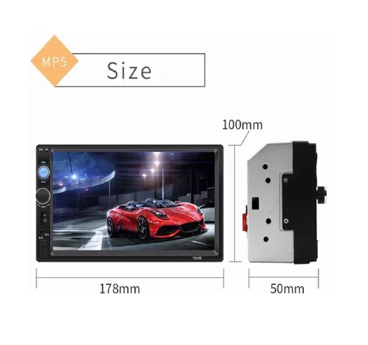 Autoestereo Con Pantalla 7 Pulgada 2 Din Y 12 Led Camara