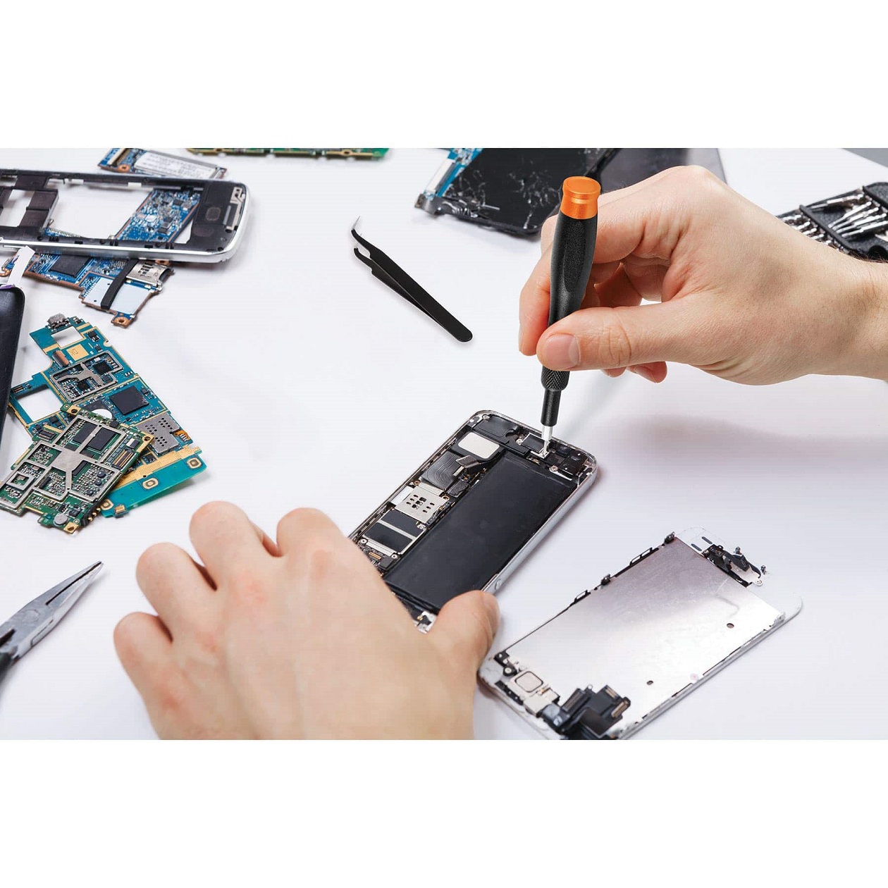 Kit de reparacion de celulares reparación para moviles smart pantallas  baterias