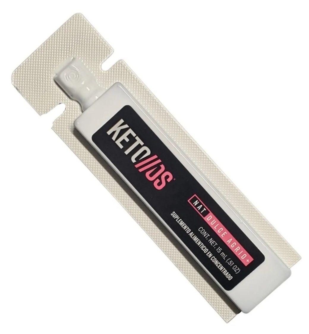 Pack de 5 Cetonas Exógenas KETO//os Con cafeína, Sabor dulce agrío.