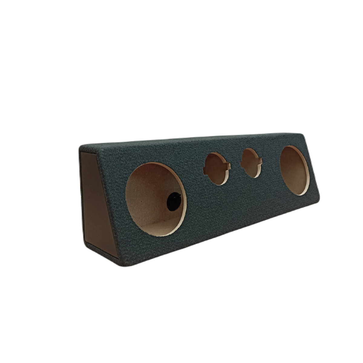 Cajon Doble Para Bocinas De 6.5 Pulgadas 142mm y 2 Tweeter Tipo Bala