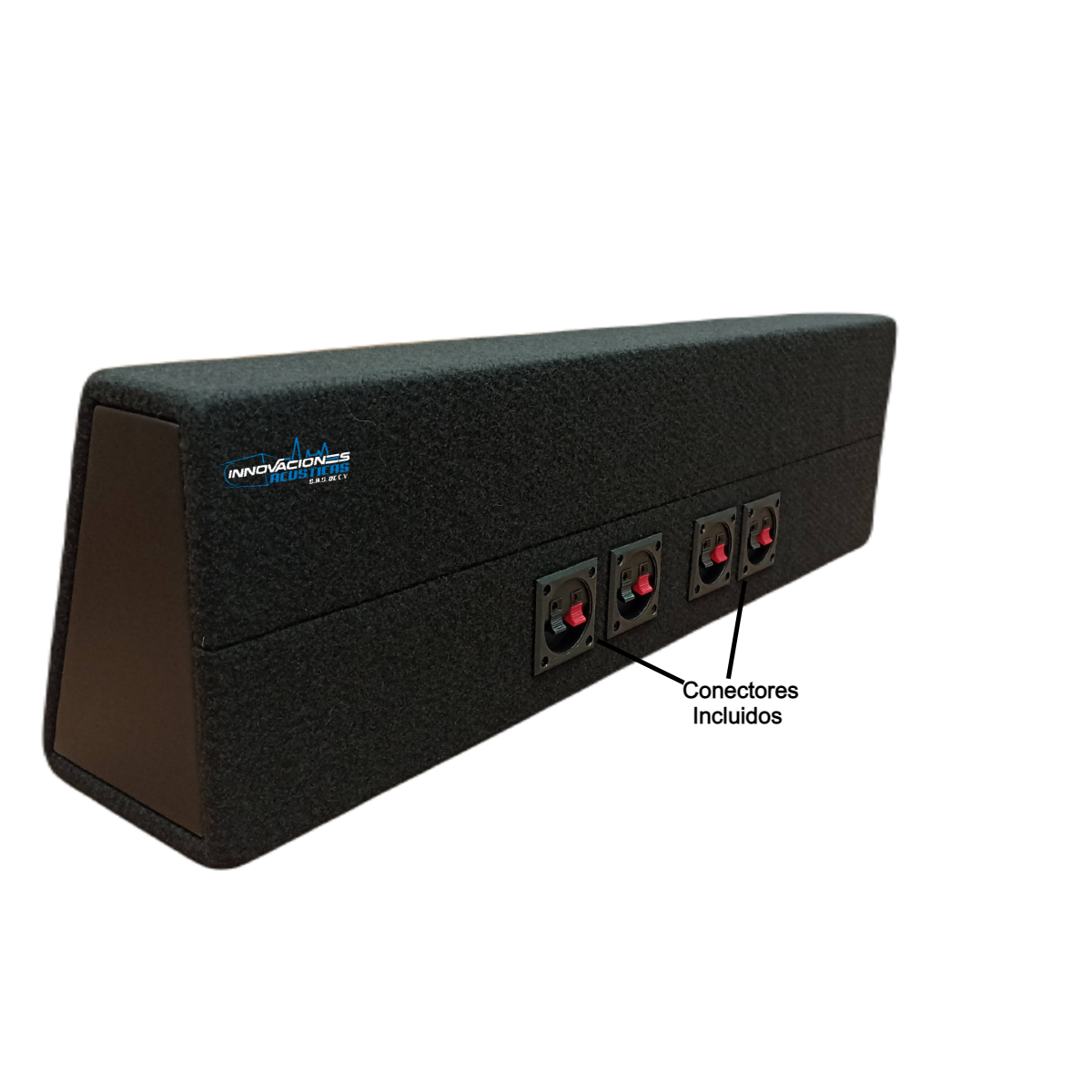 Cajon Doble Para Bocinas De 6.5 Pulgadas 142mm y 2 Tweeter Tipo Bala