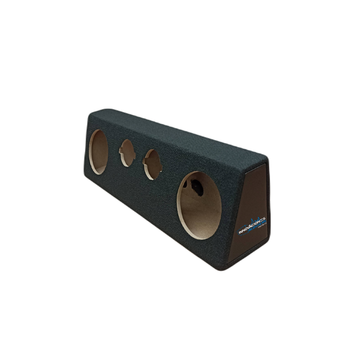 Cajon Doble Para Bocinas De 6.5 Pulgadas 142mm y 2 Tweeter Tipo Bala