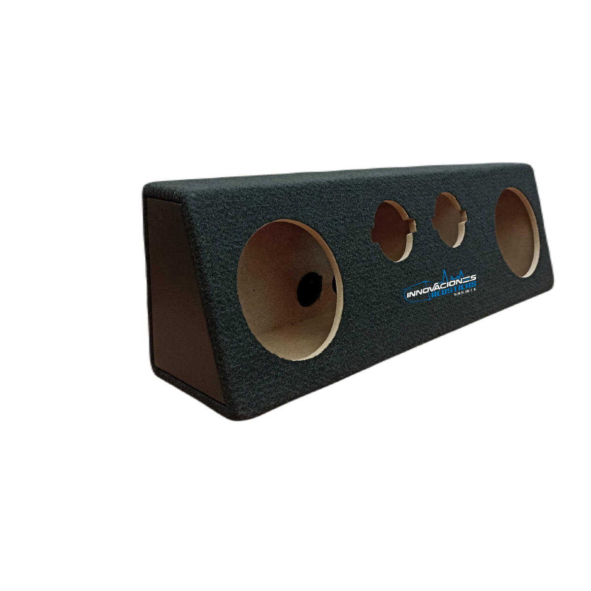 Cajon Doble Para Bocinas De 6.5 Pulgadas 142mm y 2 Tweeter Tipo Bala