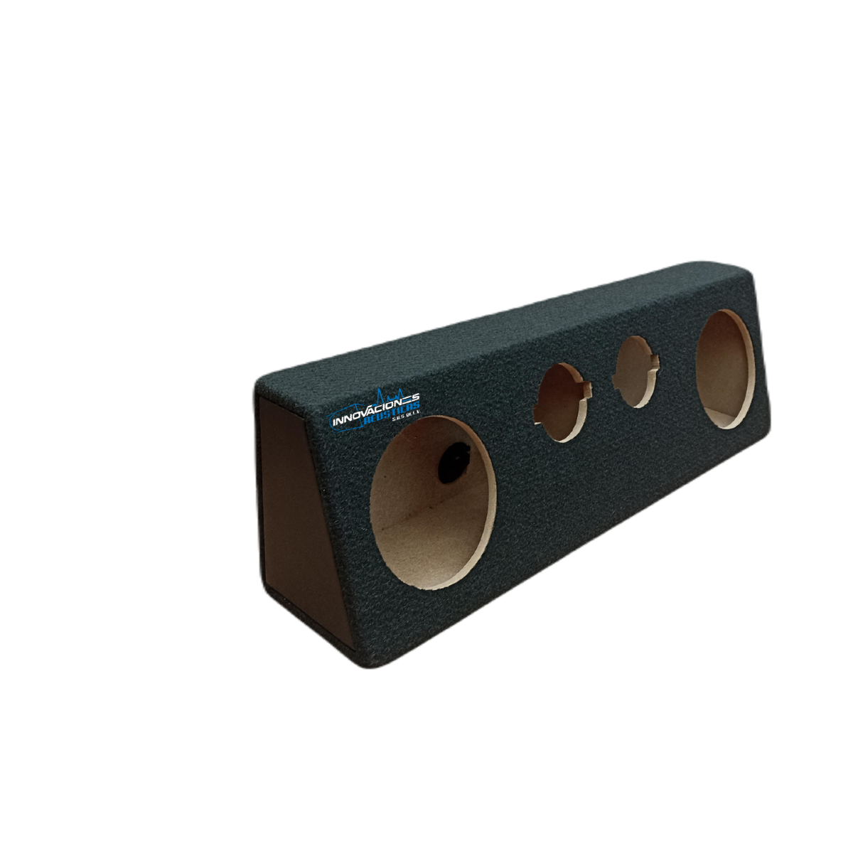 Cajon Doble Para Bocinas De 6.5 Pulgadas 142mm y 2 Tweeter Tipo Bala