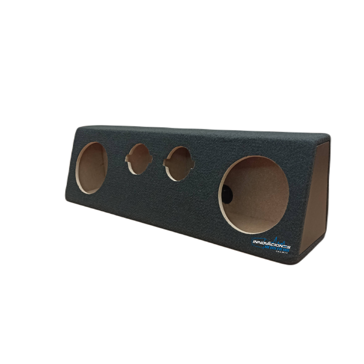 Cajon Doble Para Bocinas De 6.5 Pulgadas 142mm y 2 Tweeter Tipo Bala