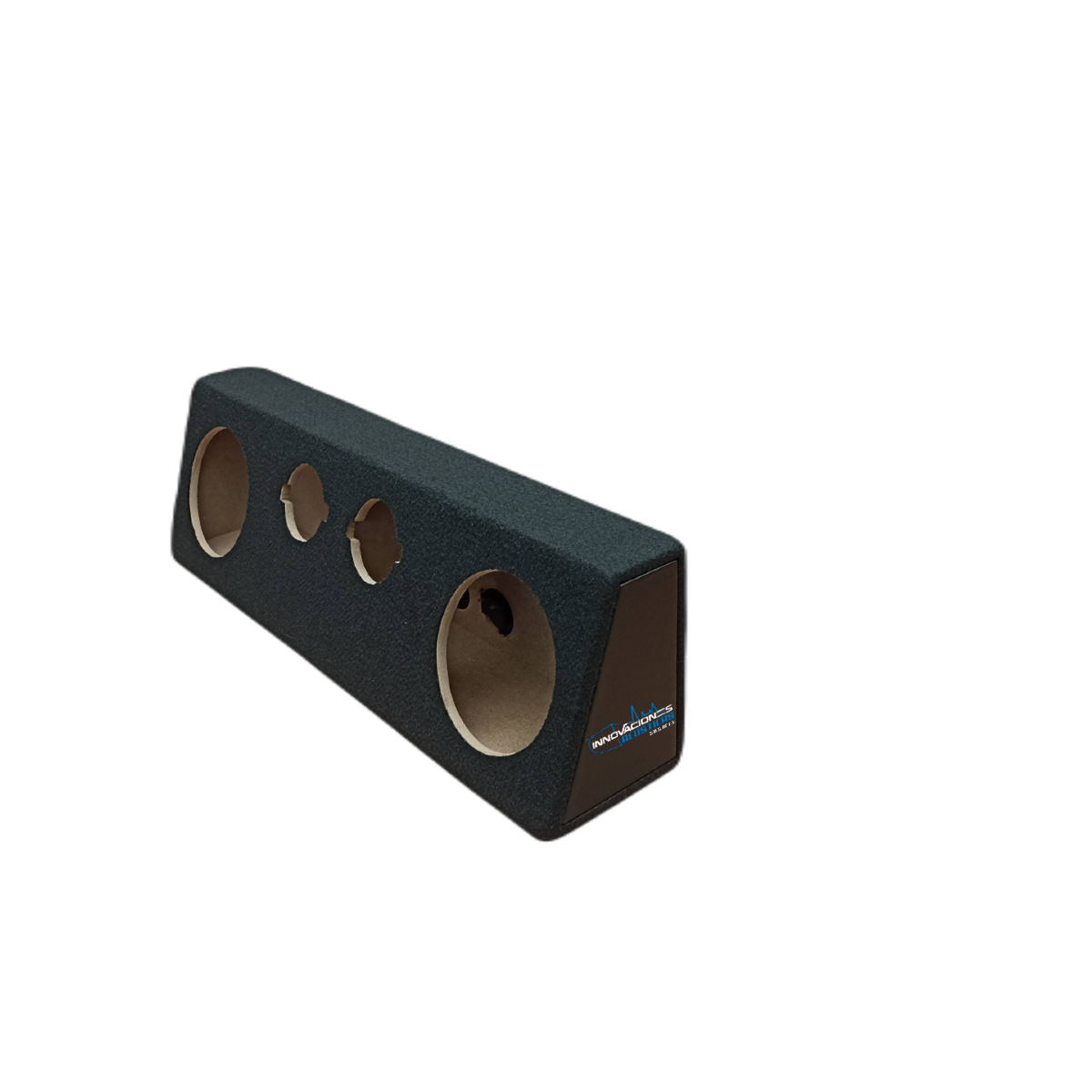 Cajon Doble Para Bocinas De 6.5 Pulgadas 142mm y 2 Tweeter Tipo Bala