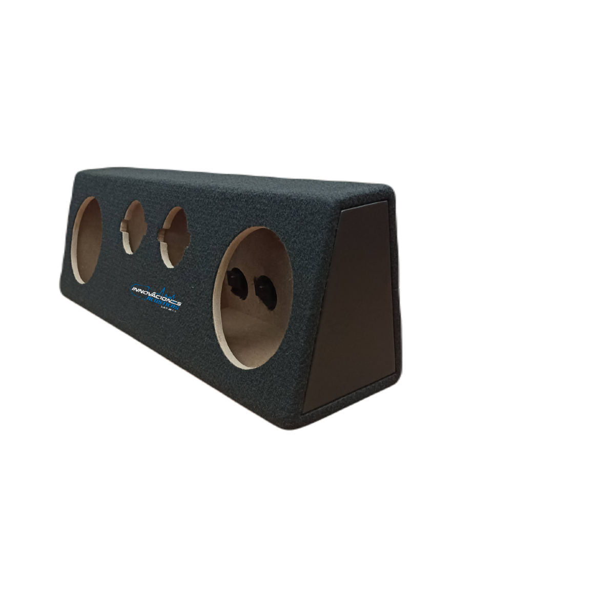 Cajon Doble Para Bocinas De 6.5 Pulgadas 142mm y 2 Tweeter Tipo Bala