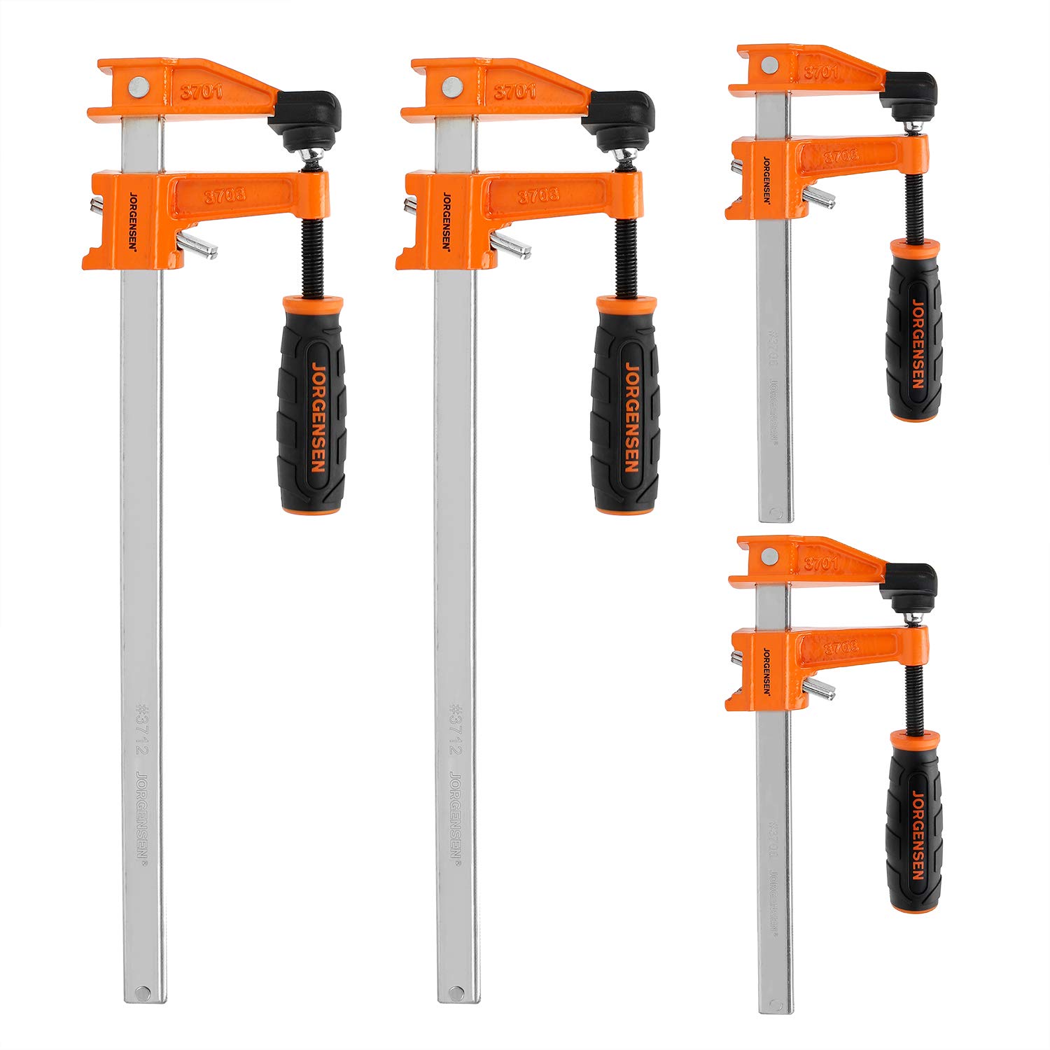 Juego de 4 Sargentos Prensas tipo F Jorgensen 6 12 in Madera