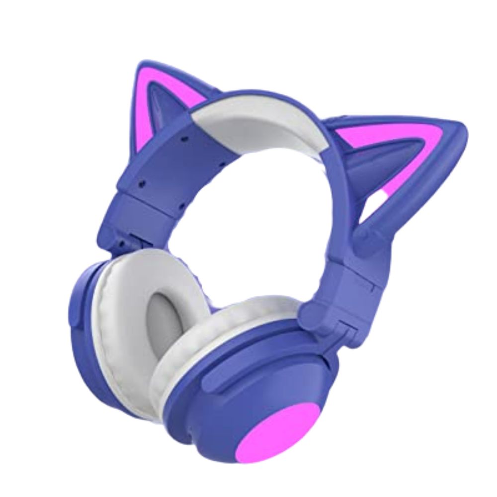 Audífonos inalámbricos Gaming Gadgets&Fun Diseño de gato con luces LED