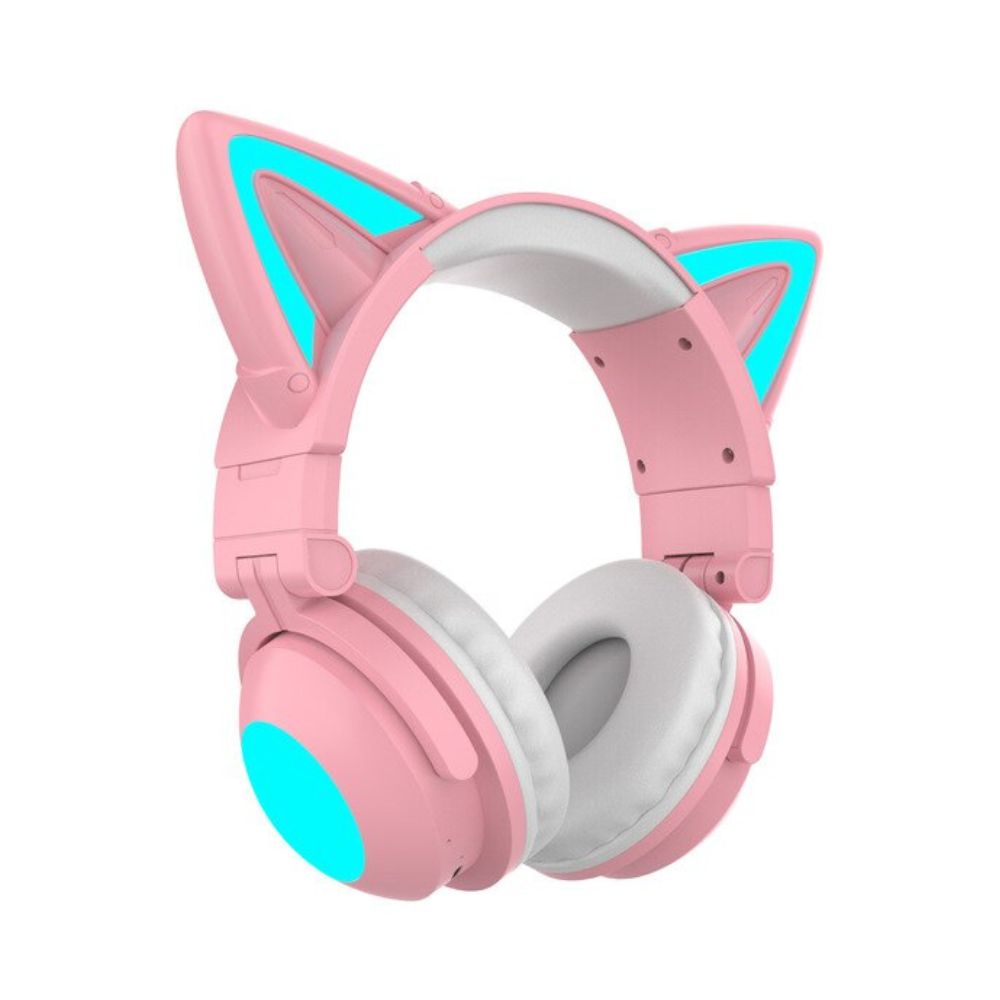 Audífonos inalámbricos Gaming Gadgets&Fun Diseño de gato con luces LED