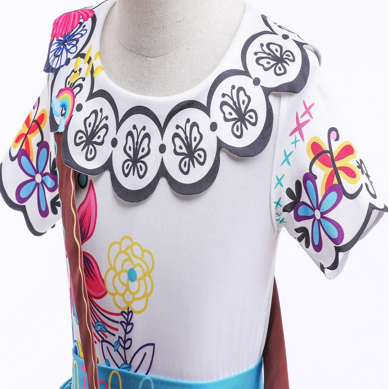 Disfraz de Mirabel Madrigal ENCANTO Vestido De Fiesta con bolsa 