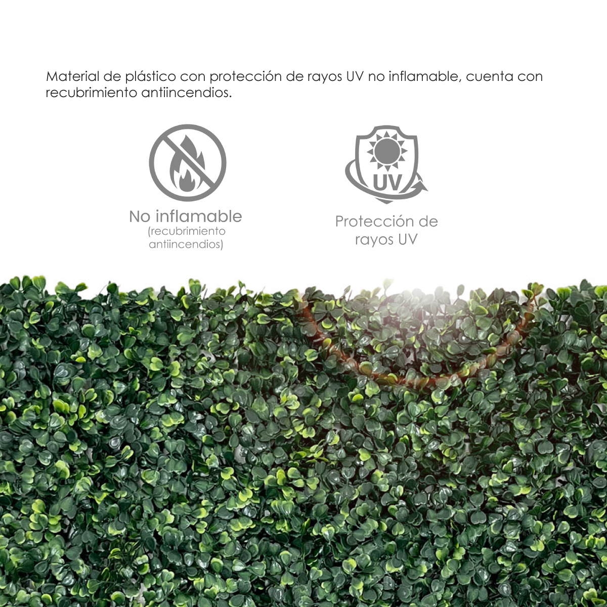 20 Piezas Follaje Artificial 40x60 Cm Decoración Vertical Jardin