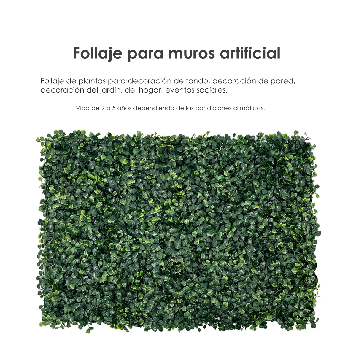 20 Piezas Follaje Artificial 40x60 Cm Decoración Vertical Jardin