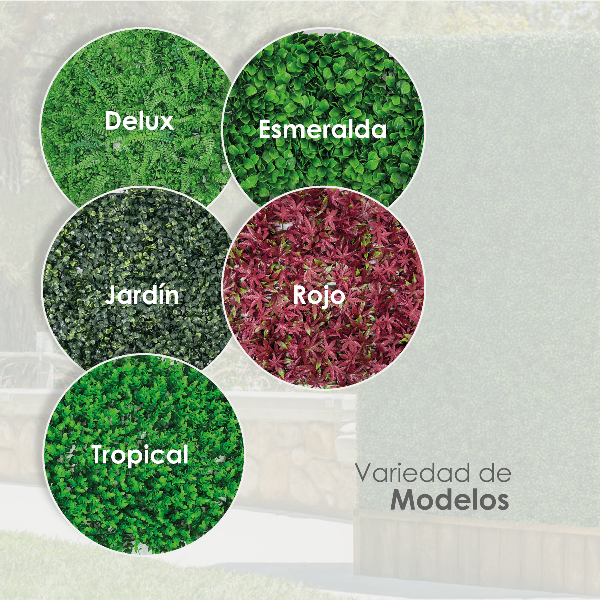 20 Piezas Follaje Artificial 40x60 Cm Decoración Vertical Jardin