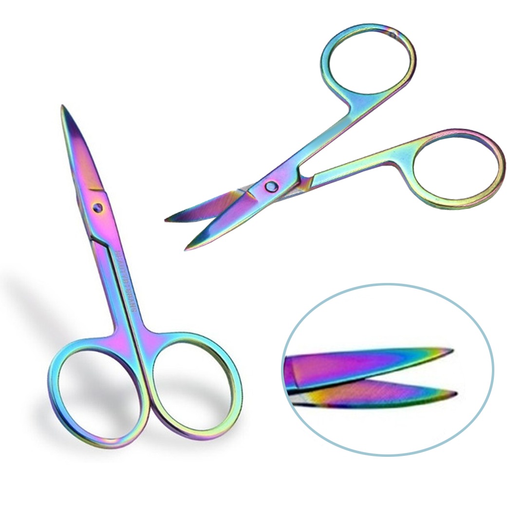 Tijeras Para Cutícula Manicura Punta Curva Camaleón