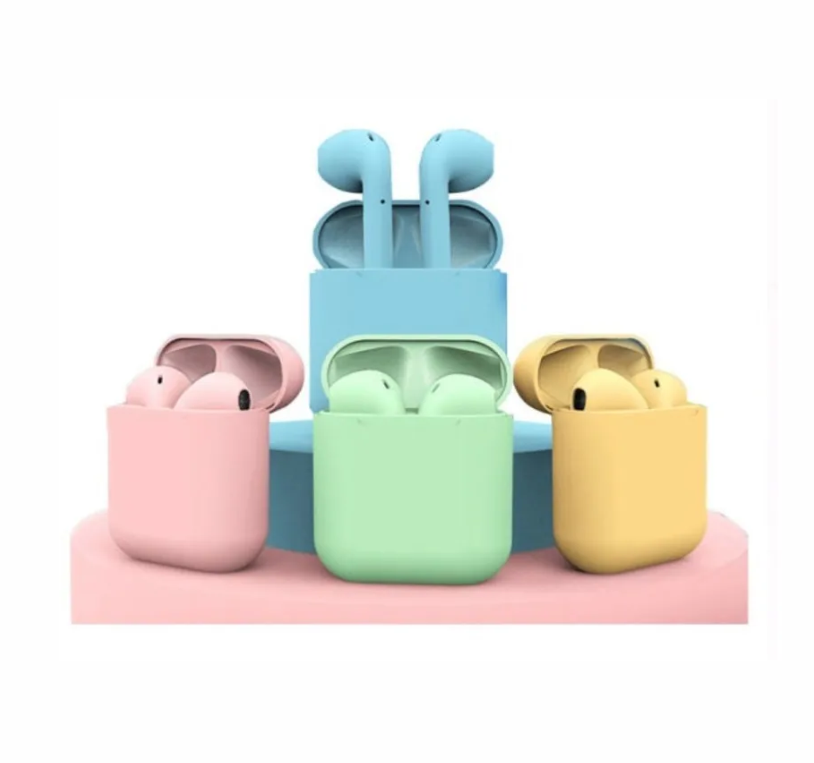 Audifonos airpods 1:1 bluetooth 5.0 manos libres estuche cargador touch inalambricos i12 mejor calidad de audio