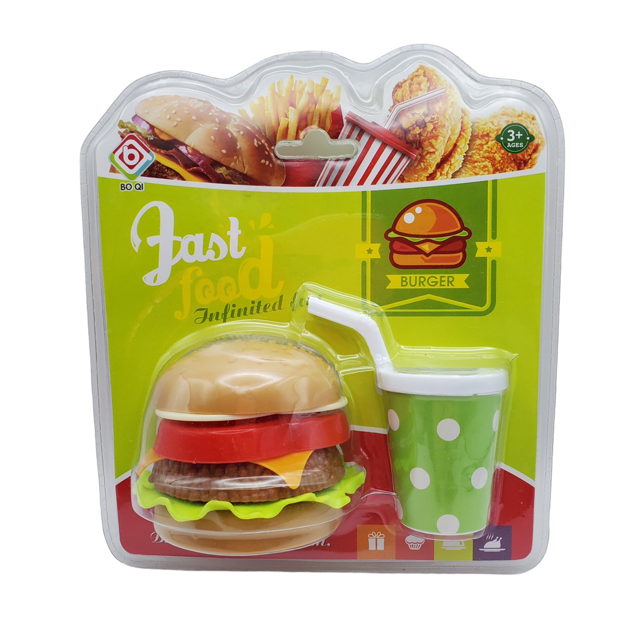 Hamburguesa De Juguete Para Cocinita 2 Piezas