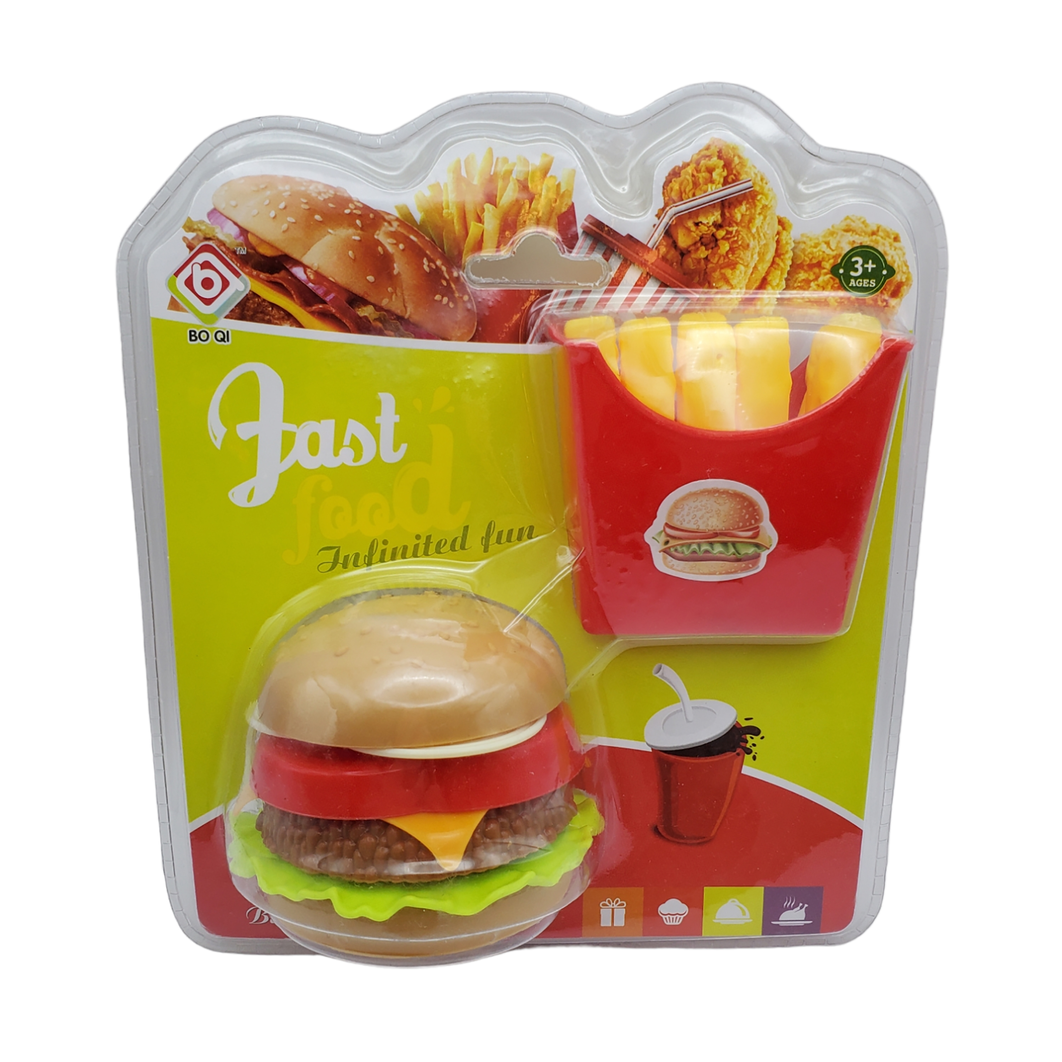 Hamburguesa De Juguete Para Cocinita 2 Piezas