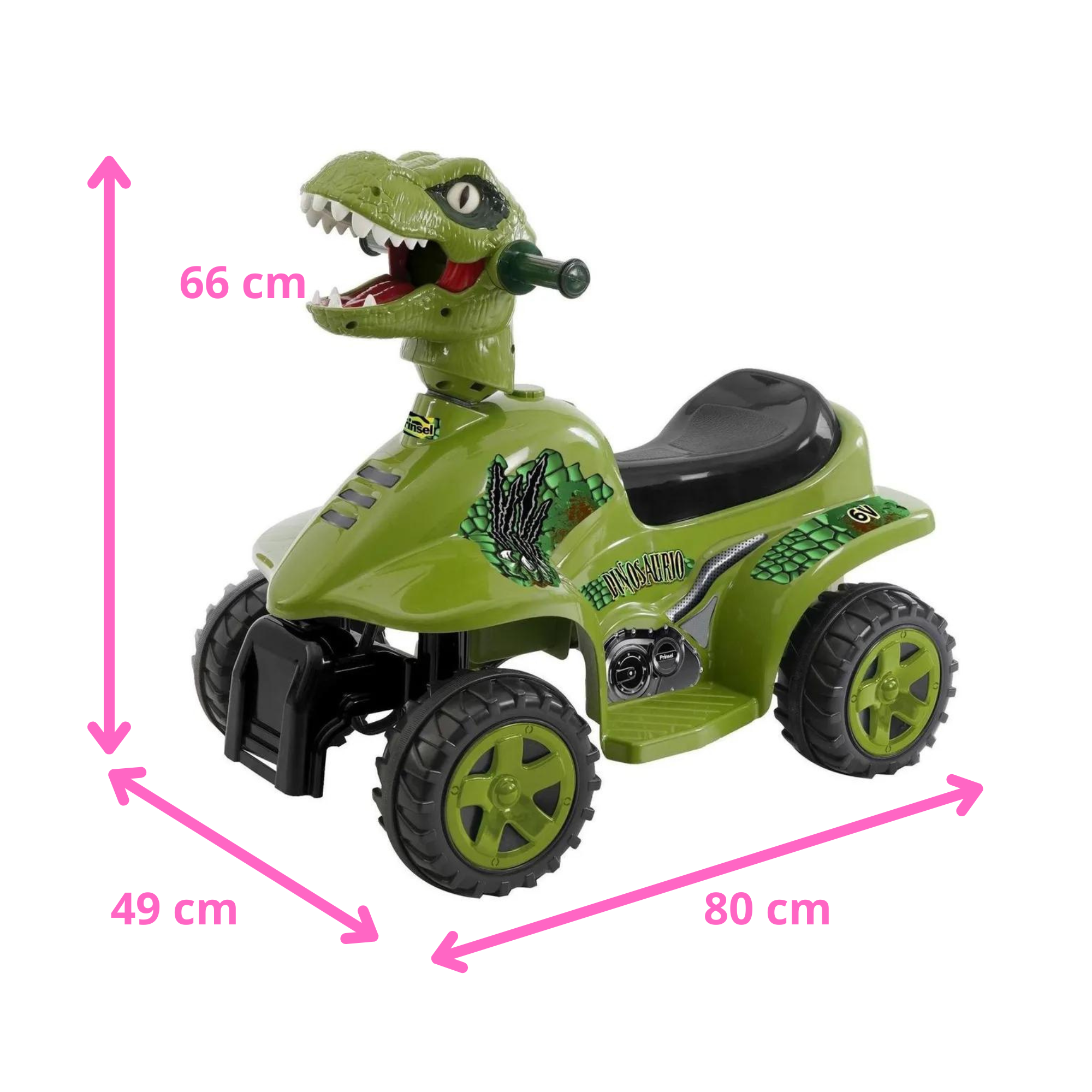 Moto Electrica Prinsel Mini Quad Dinosaurio