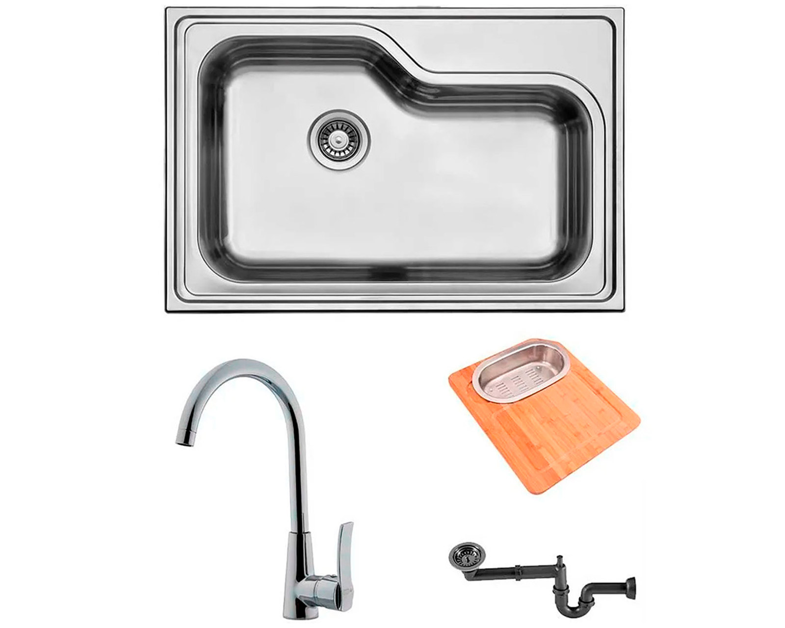 Kit De Fregadero 1 Tina Calibre 18 Eb Técnica Super Lujo