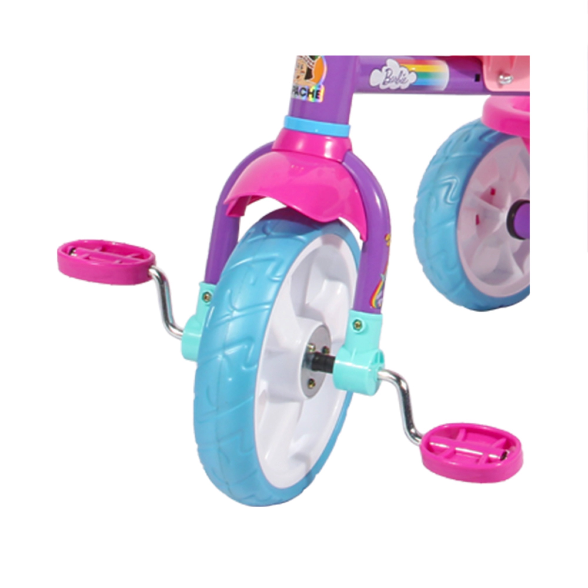 Apache  Triciclo Barbie con cajuela y barra de empuje 