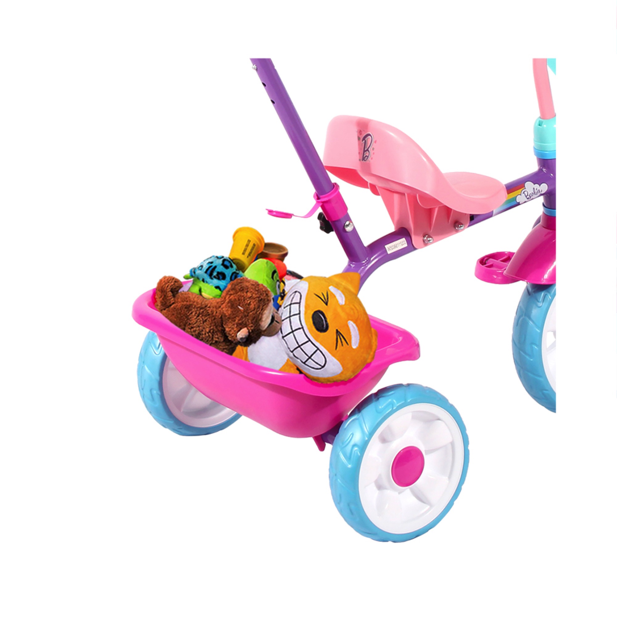 Apache  Triciclo Barbie con cajuela y barra de empuje 