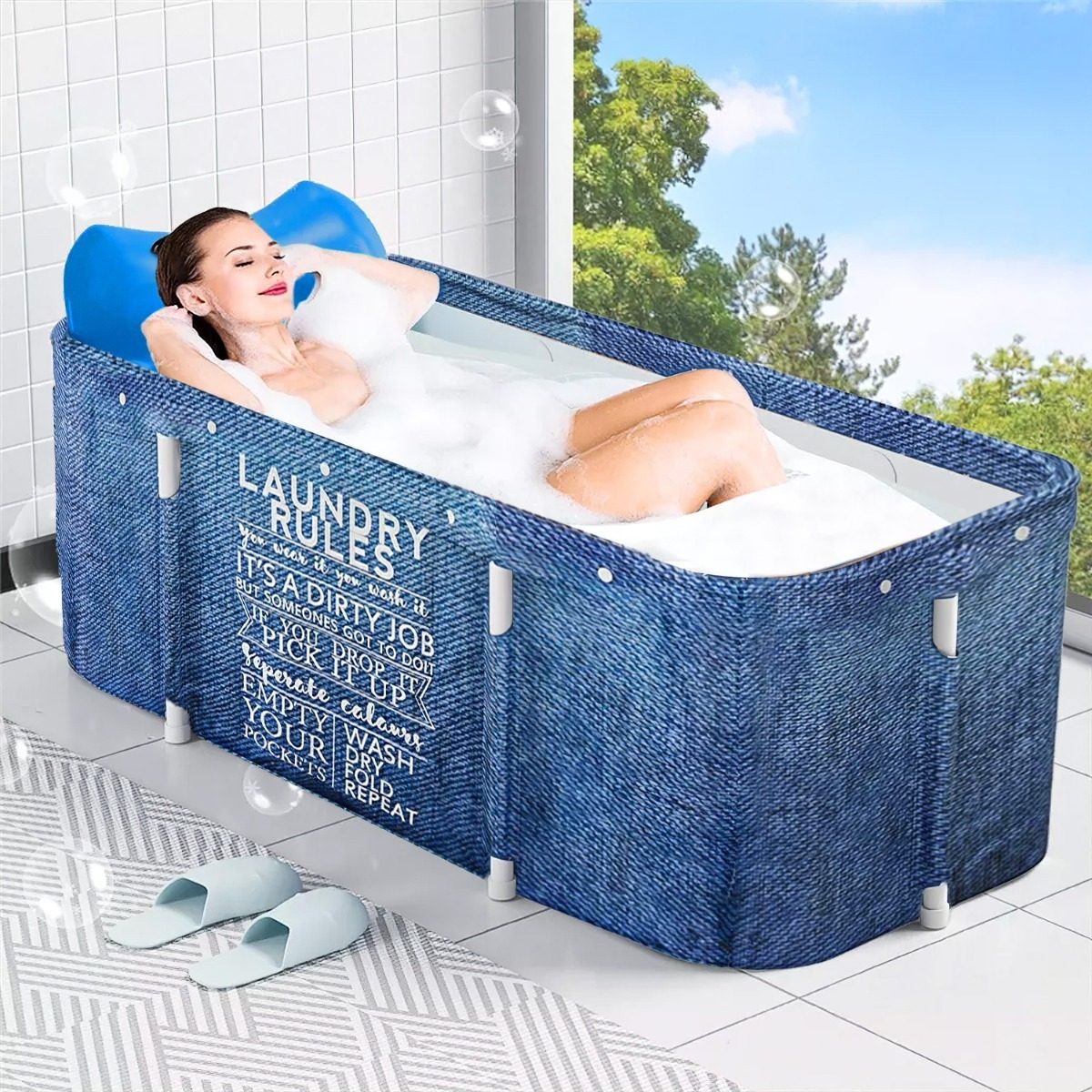 Tina De Baño Plegable Para 2 Personas