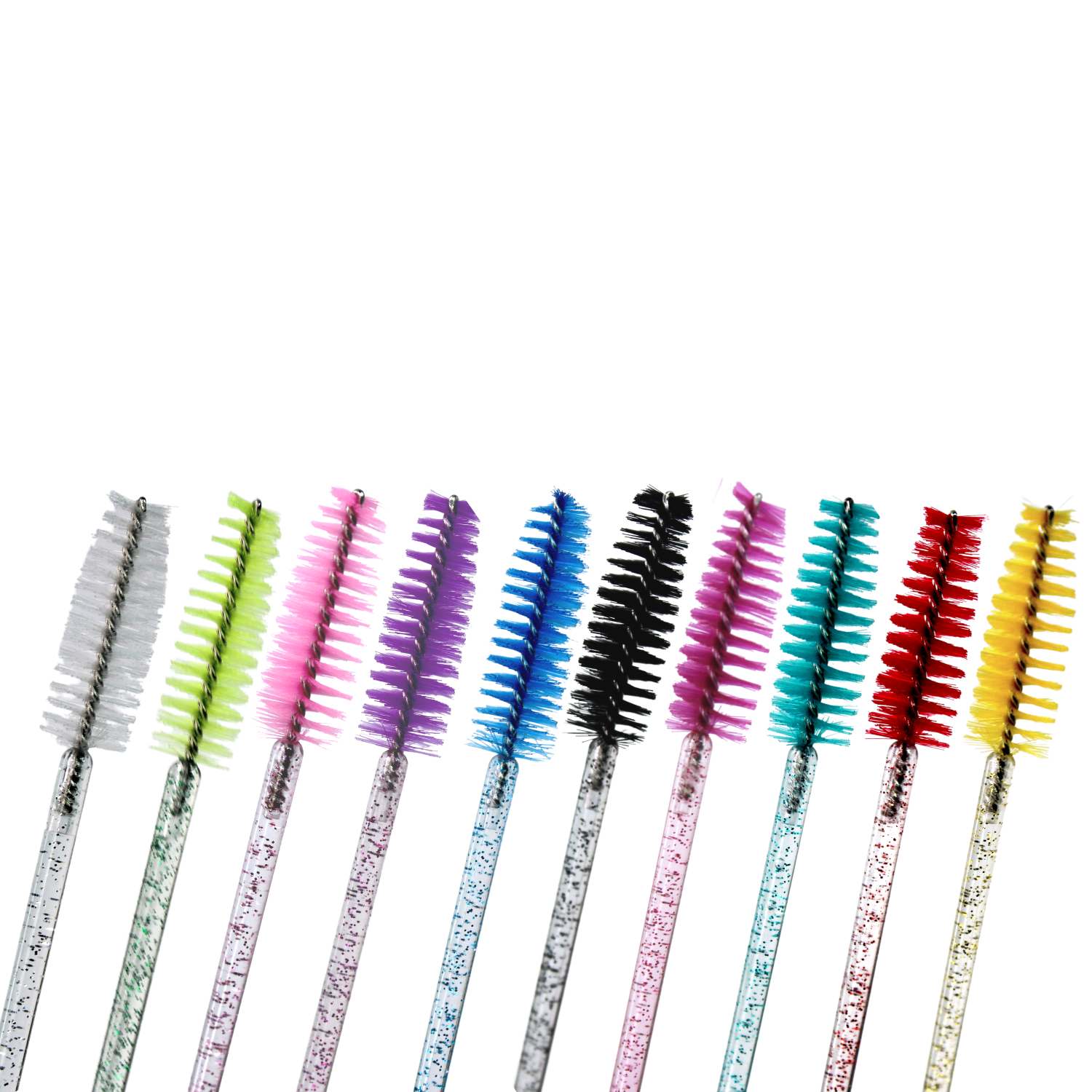 Porta Cepillo Para Pestañas Con Cepillo Glitter