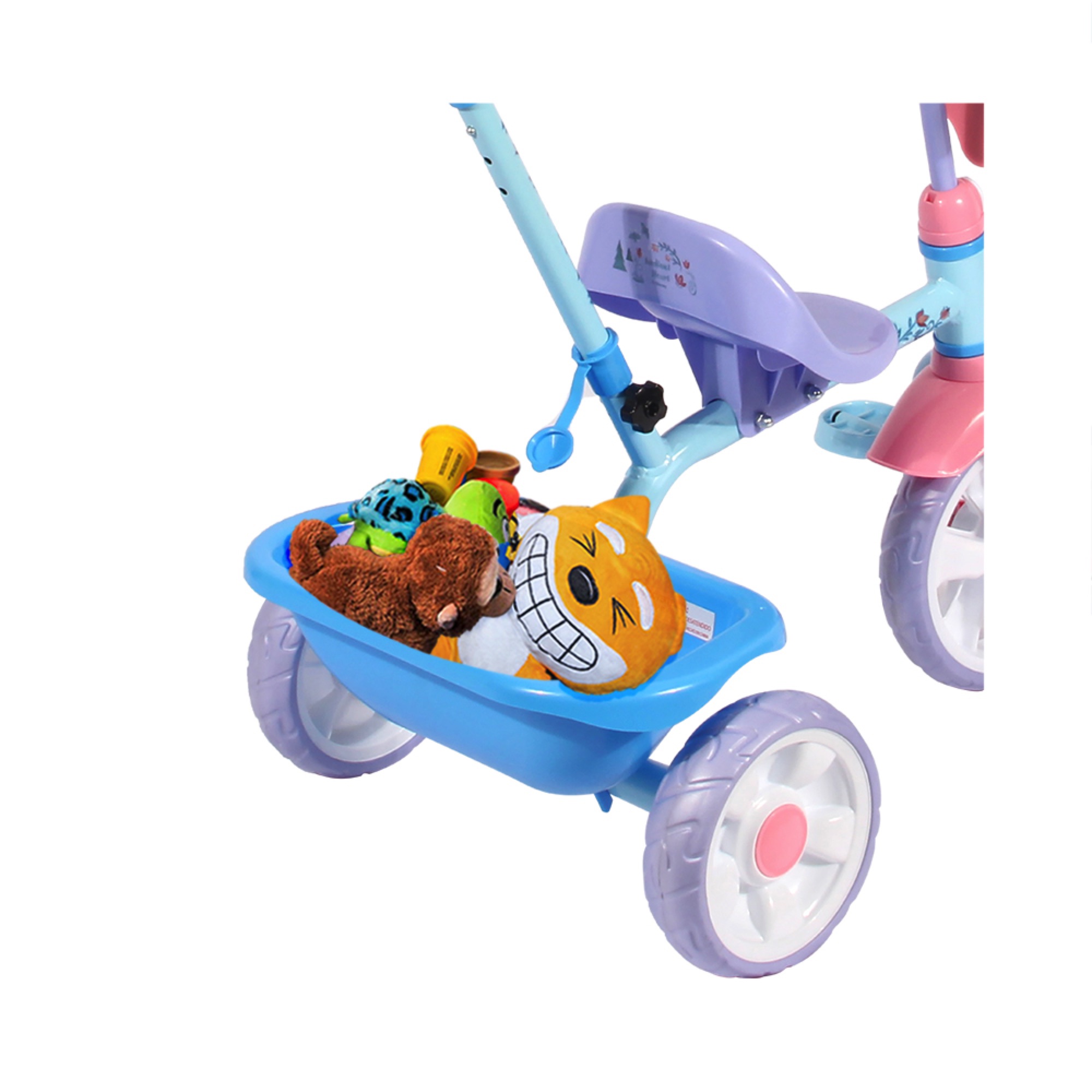 Apache  Triciclo  Frozen con cajuela y barra de empuje 