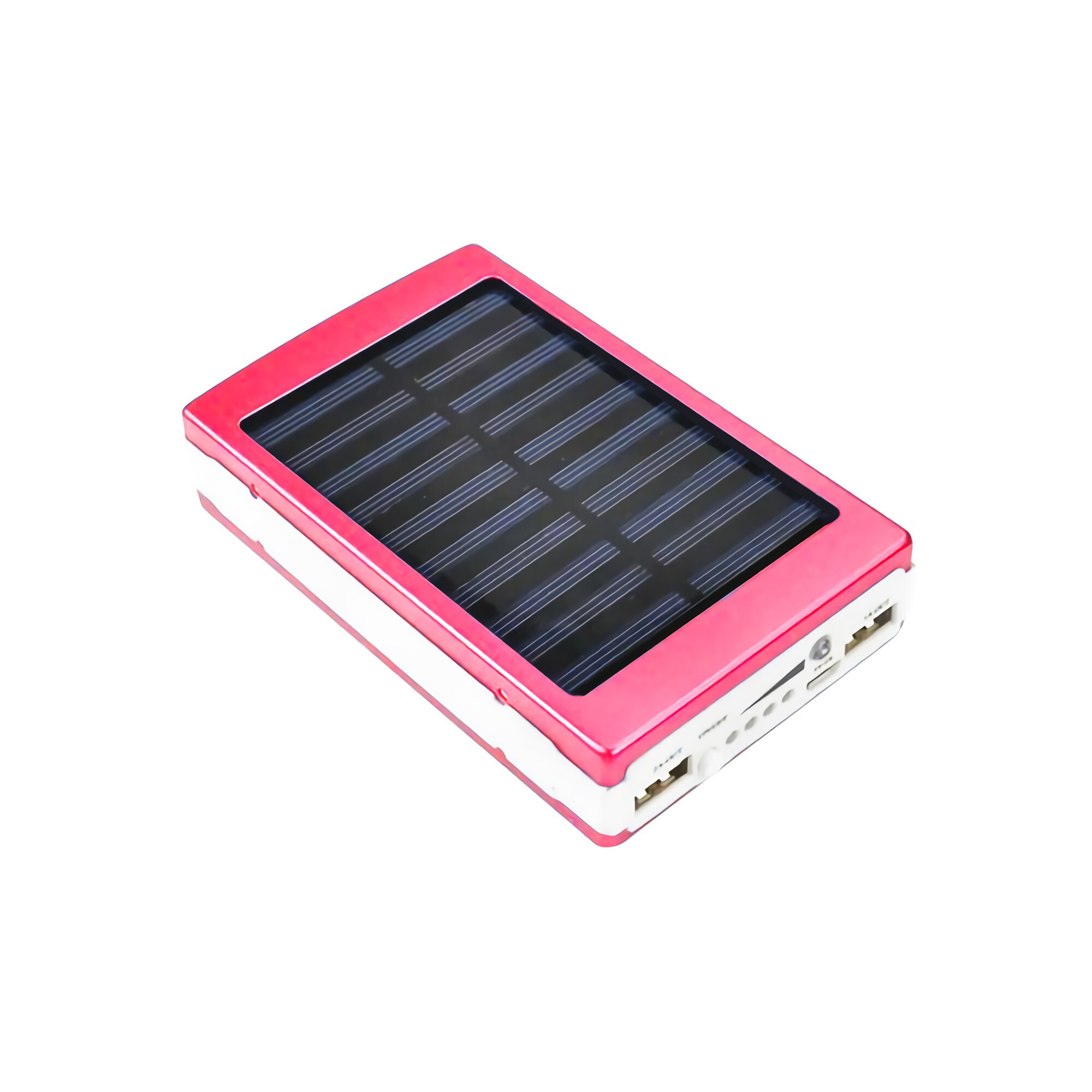 Batería Powerbank 20,000 Mah Cargador Recargable Solar con Lámpara LED ROSA