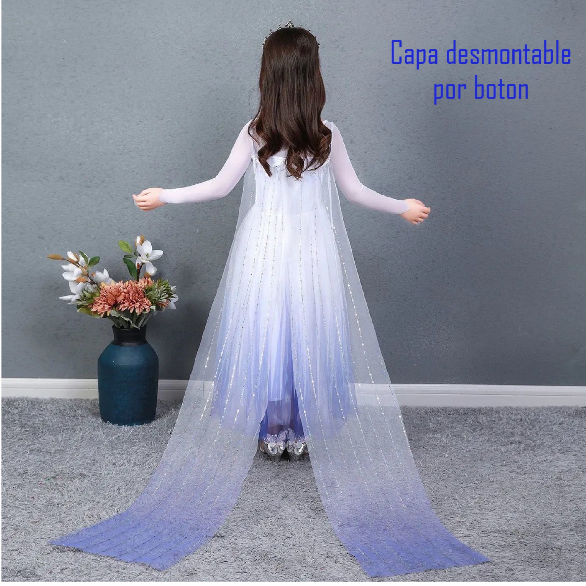 Vestido De Fiesta Disfraz Elsa Princesa Frozen