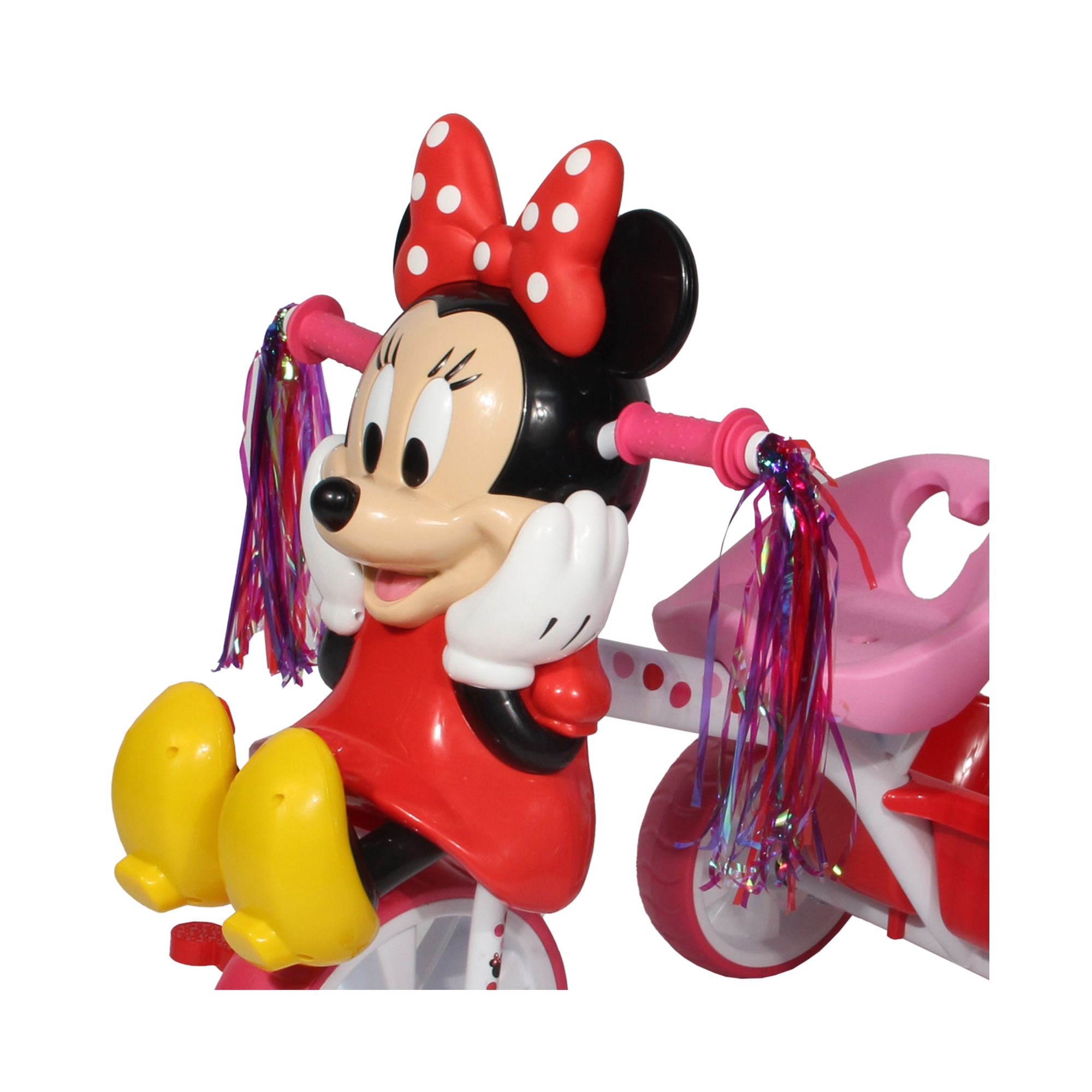 Apache  Triciclo Minnie 3D cajuela grande y barra de empuje