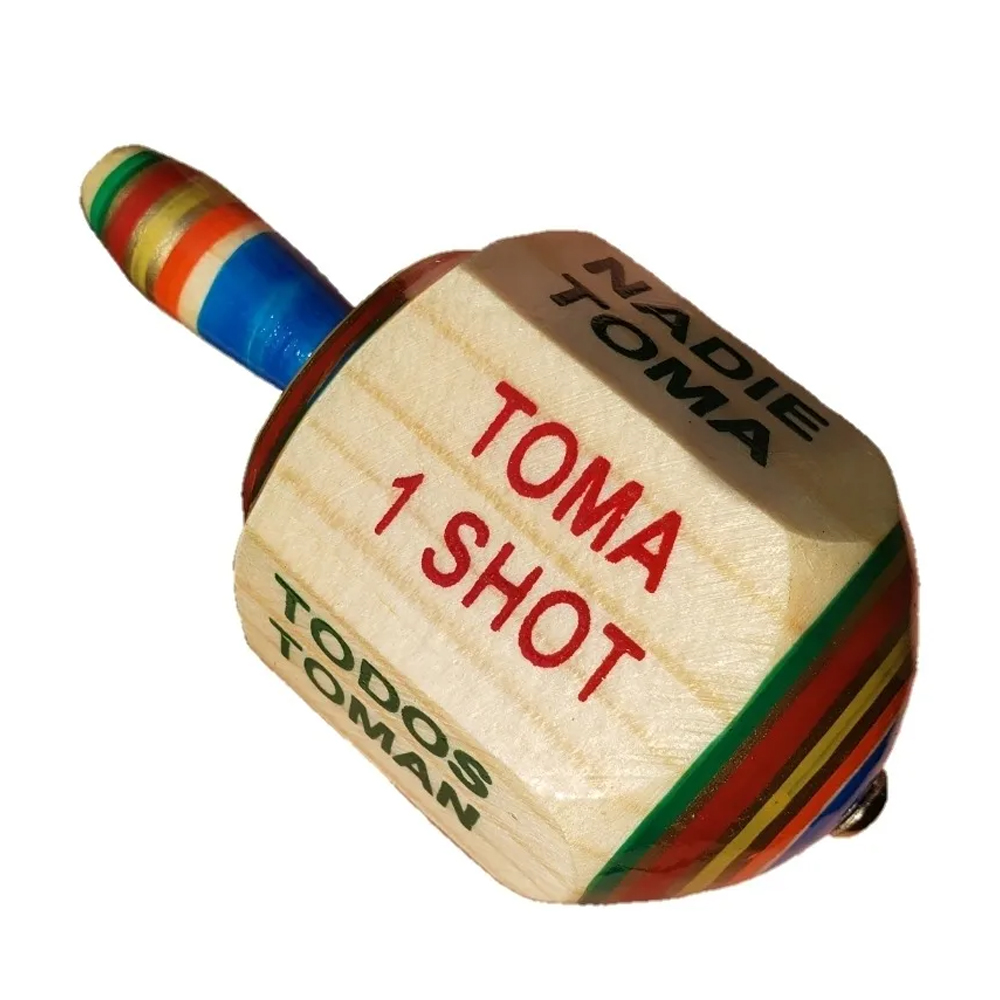 Pirinola Toma Todo De Beber Shot Madera Juego De Mesa
