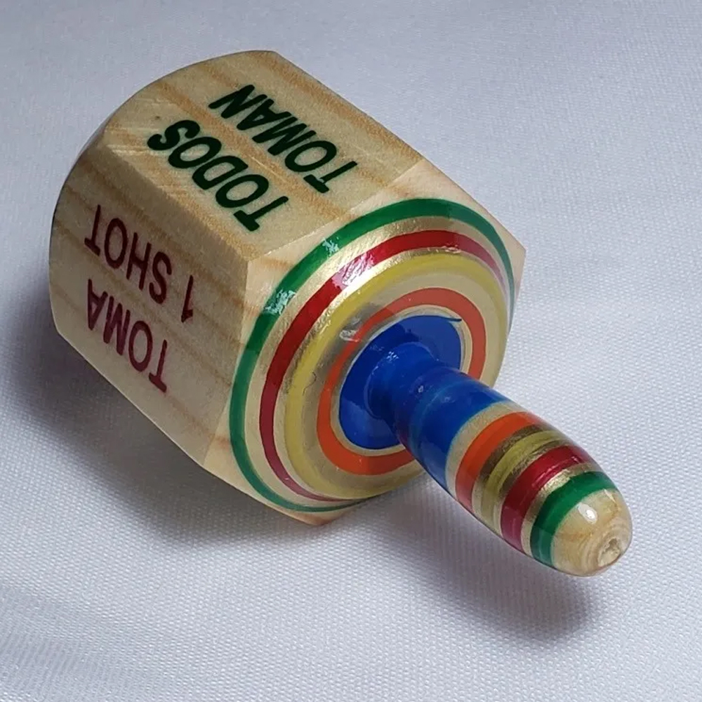 Pirinola Toma Todo De Beber Shot Madera Juego De Mesa