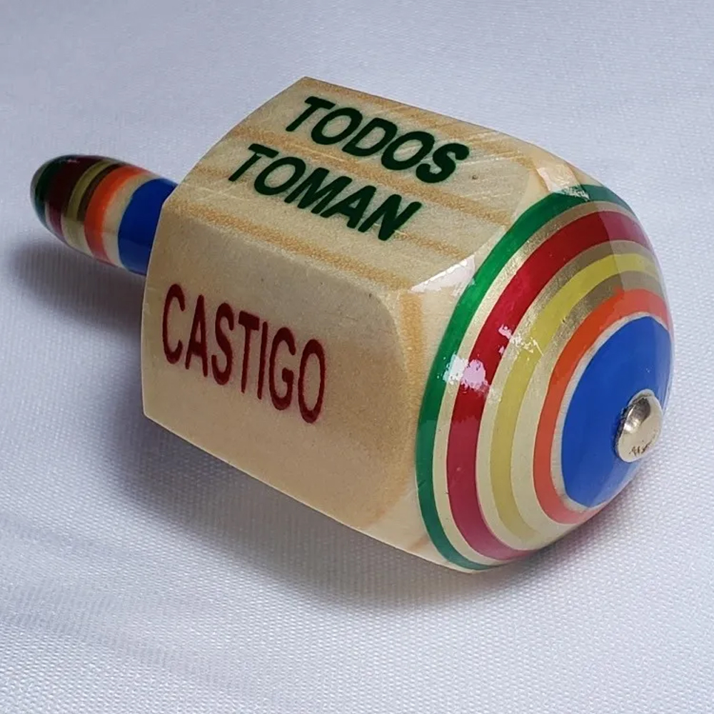 Pirinola Toma Todo De Beber Shot Madera Juego De Mesa