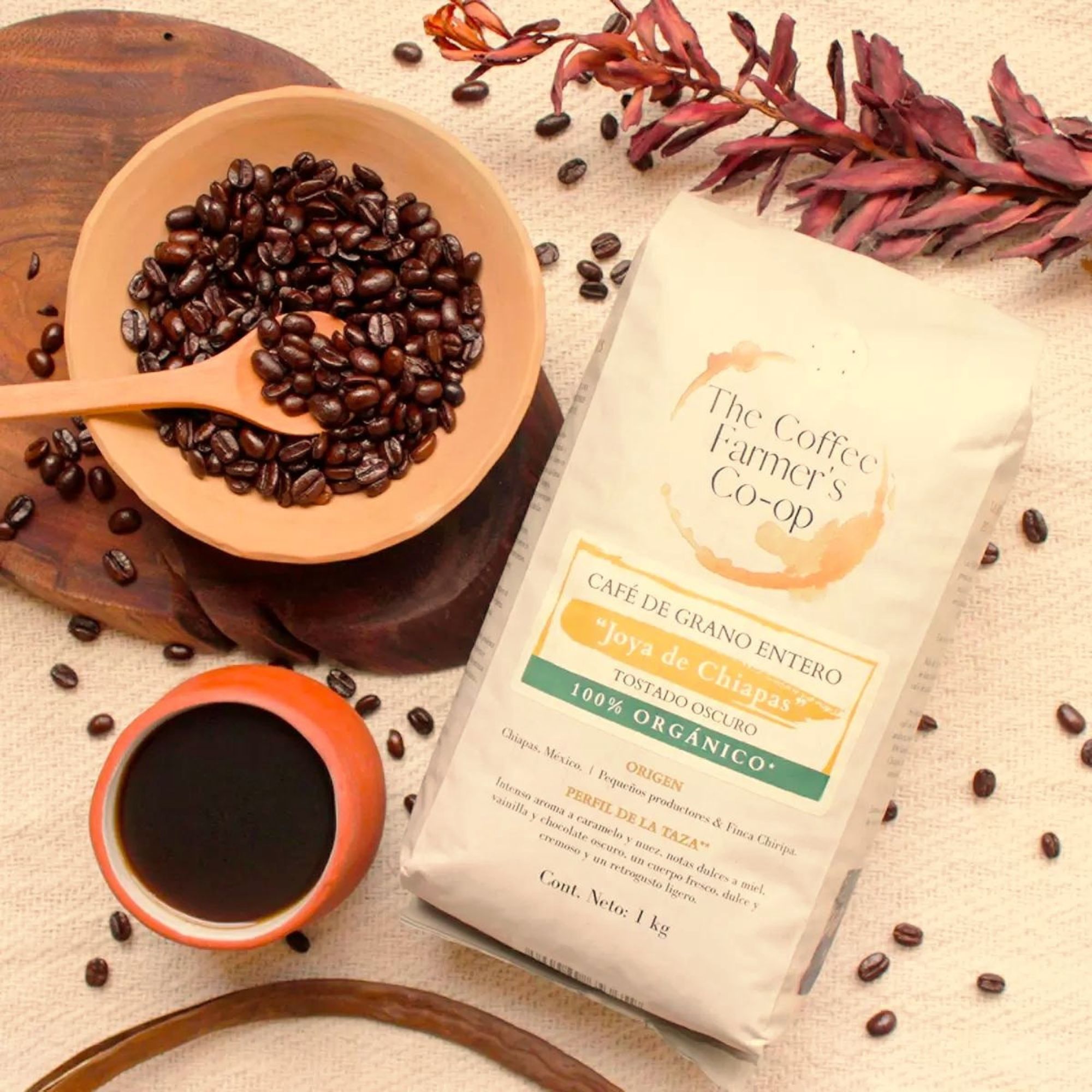 Café Joya de Chiapas Tostado Oscuro The Coffe Farmer's 1 Kg