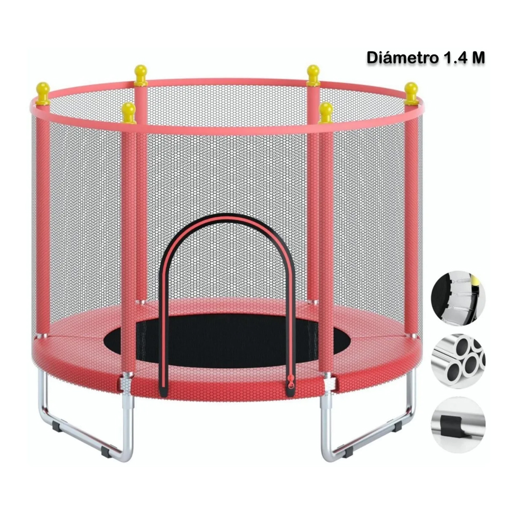 Trampolin Brincolin Infantil Tumbling Resortes Red Seguridad