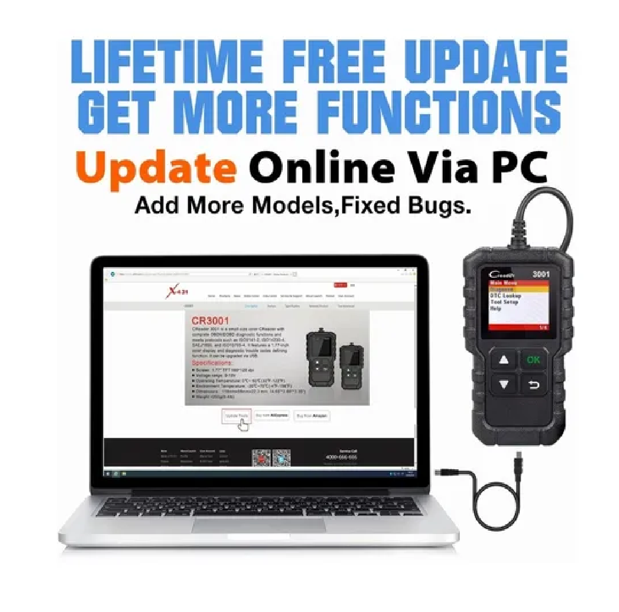 Escaner Automotriz Obd2 Multimarca Motor Negro