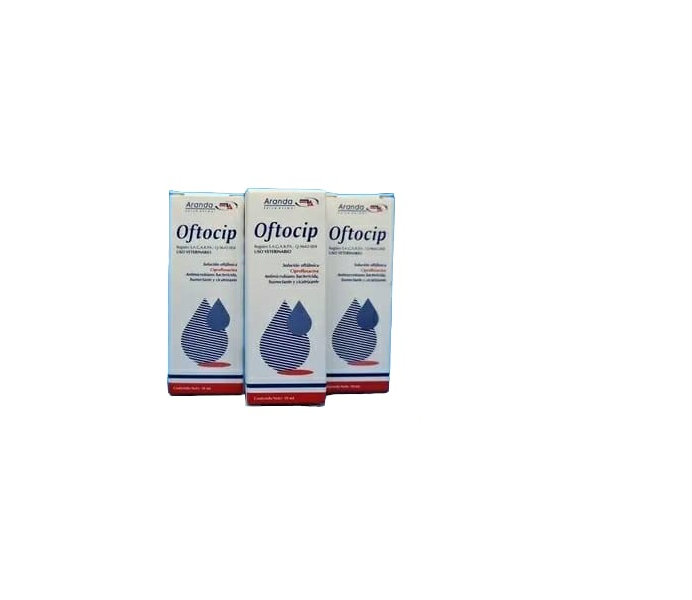 Gotas Para Infeccion Ojos Oftálmica Perro Gato Oftocip 10 Ml (3 PIEZAS)
