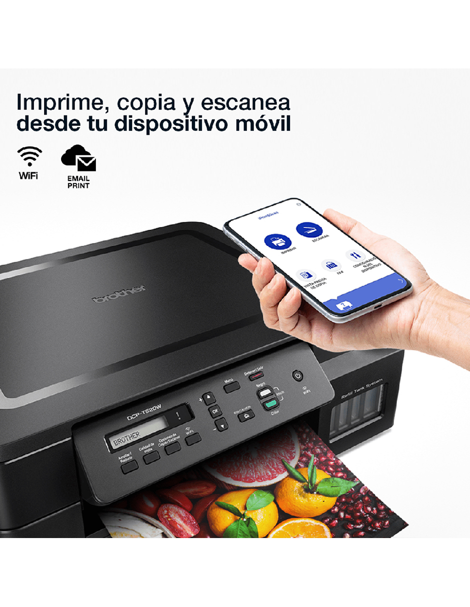 Impresora Brother Dcp-t520w Multifuncion Wifi Sistema De Tinta Continuo  Original